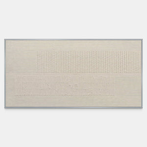 Hand-painted panoramic ivory relief with fine grooves and geometric fields.