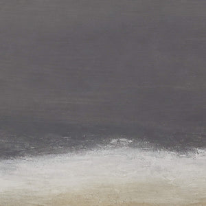 Close-up of subtle charcoal brushwork meeting a softly textured ivory lower edge.
