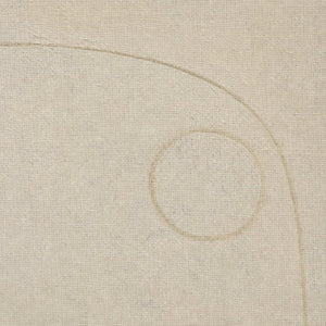 Close-up of warm ivory canvas texture and shallow relief lines.