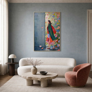 Modern Figurative Wall Art displayed in a refined living room.
