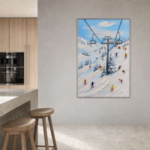 Ski Landscape Wall Art displayed in a refined modern interior 2.