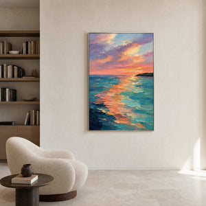 Textured Coastal Wall Art displayed in a refined entryway 2.