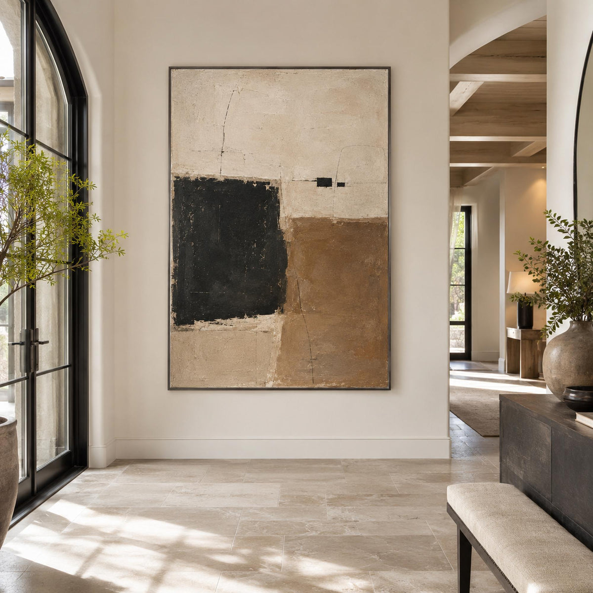 Neutral Wabi-Sabi canvas for hospitality interiors.