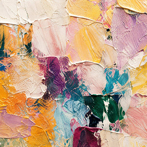 Close-up of raised colorful abstract texture.