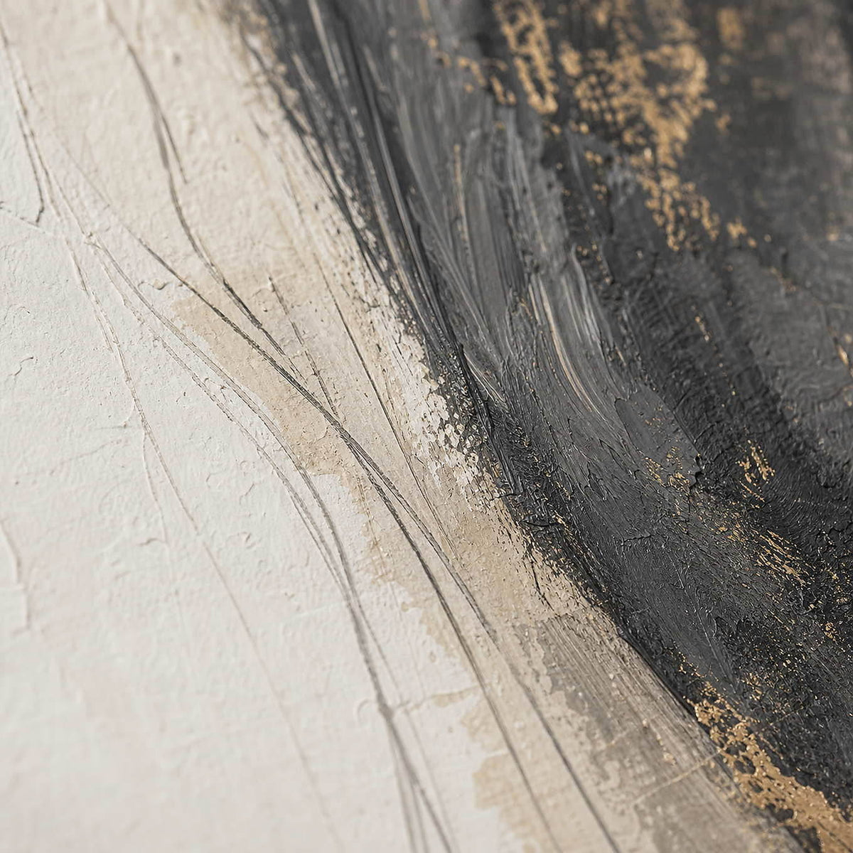 Detail of Close beneath the Open Sky, showing the expressive lines of the two horses.
