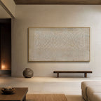 Blooms in Relief: Textured Abstract Canvas Wall Art (副本2)
