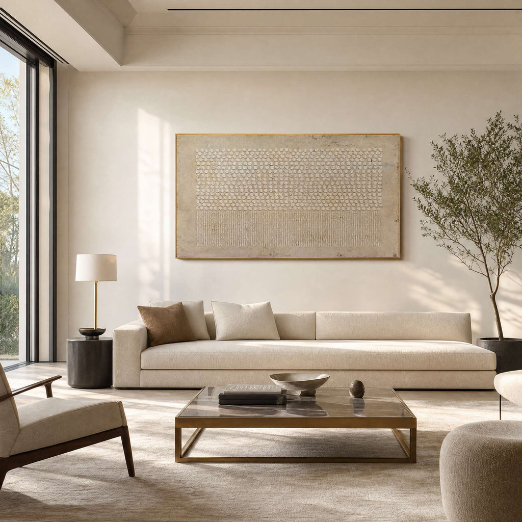 Blooms in Relief: Textured Abstract Canvas Wall Art (副本2)