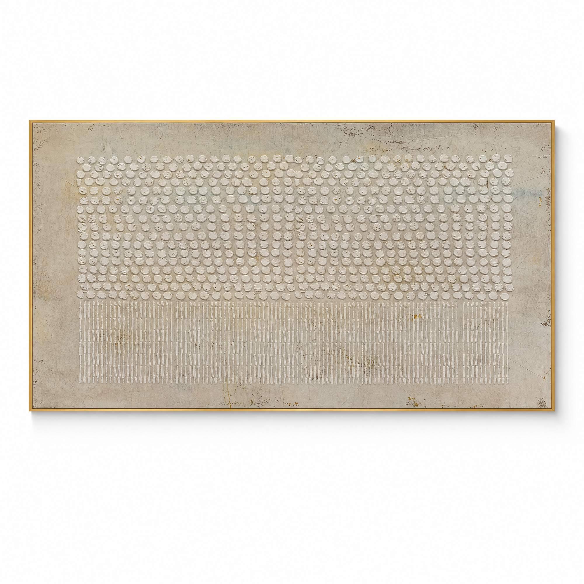 Blooms in Relief: Textured Abstract Canvas Wall Art (副本2)
