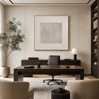 Blooms in Relief: Textured Abstract Canvas Wall Art (副本3)