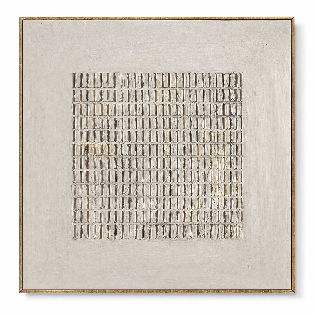 Blooms in Relief: Textured Abstract Canvas Wall Art (副本3)