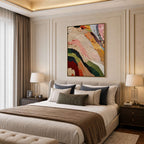 Blooms in Relief: Textured Abstract Canvas Wall Art (副本3) (副本)