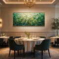 Blooms in Relief: Textured Abstract Canvas Wall Art (副本1)