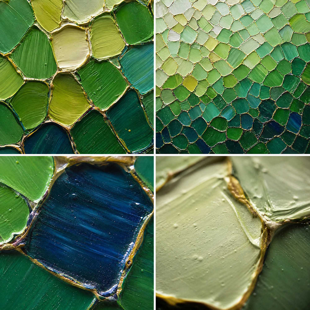 Blooms in Relief: Textured Abstract Canvas Wall Art (副本1)