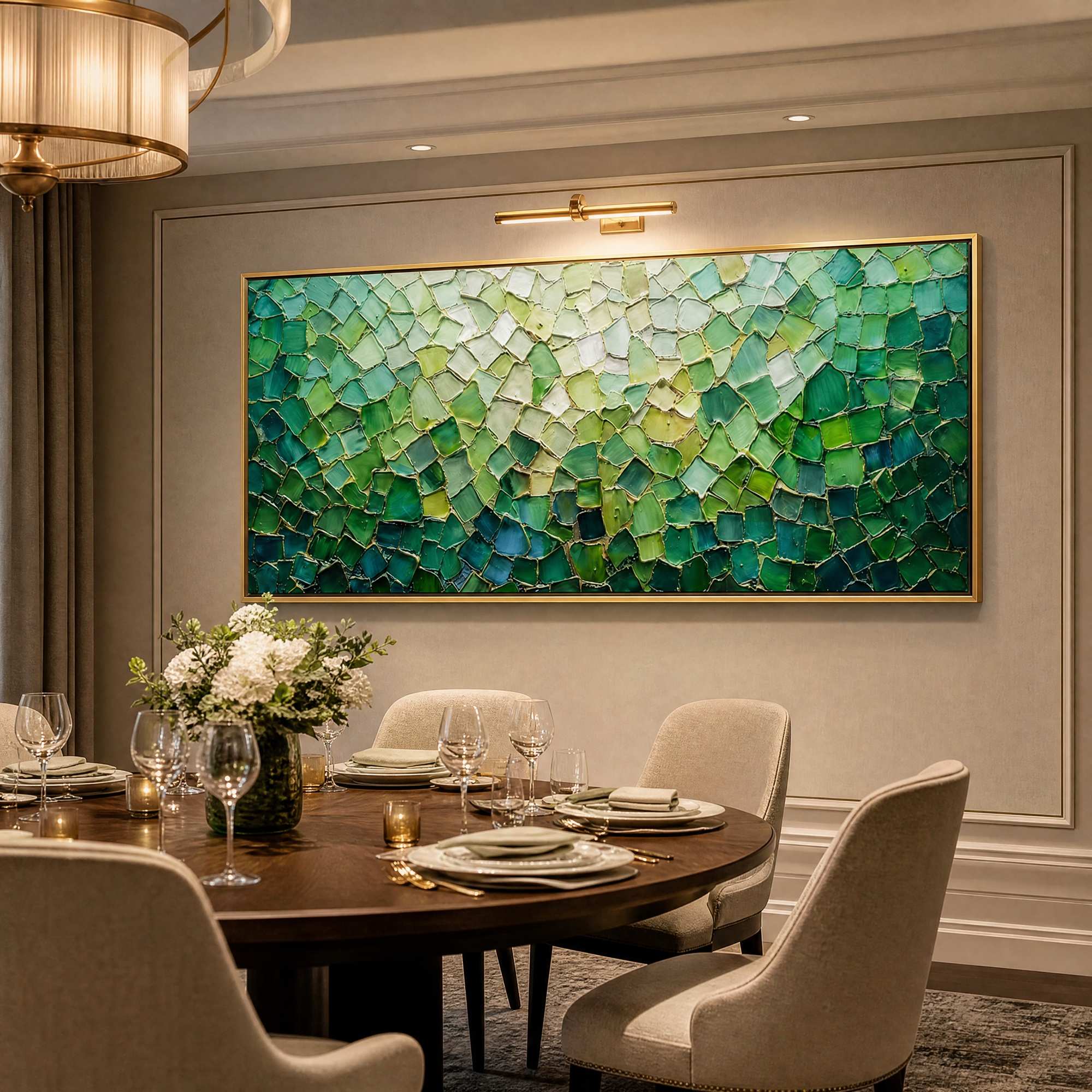 Blooms in Relief: Textured Abstract Canvas Wall Art (副本1)