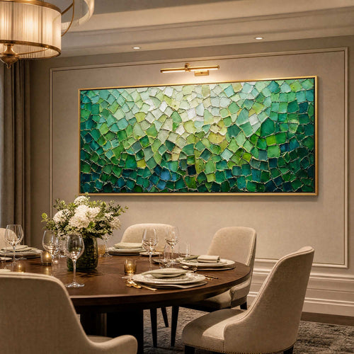 Blooms in Relief: Textured Abstract Canvas Wall Art (副本1)