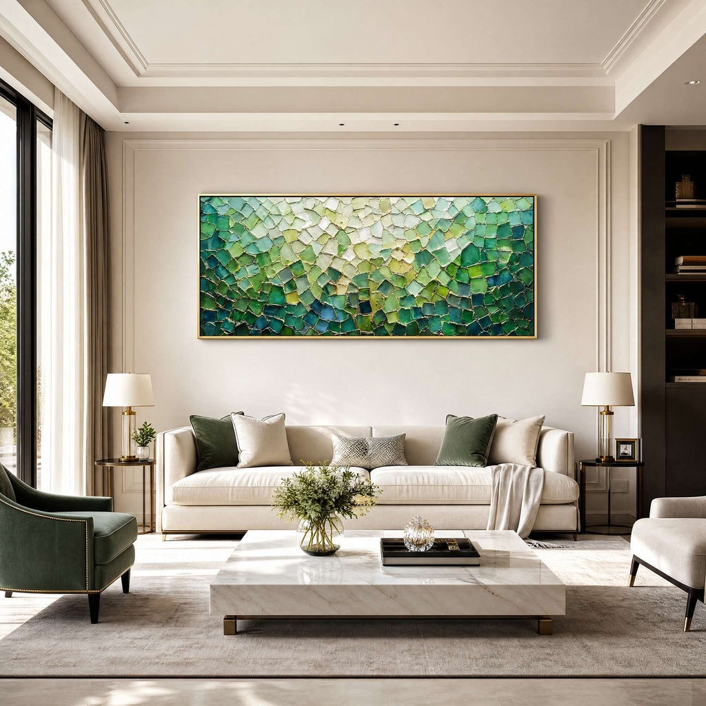Blooms in Relief: Textured Abstract Canvas Wall Art (副本1)