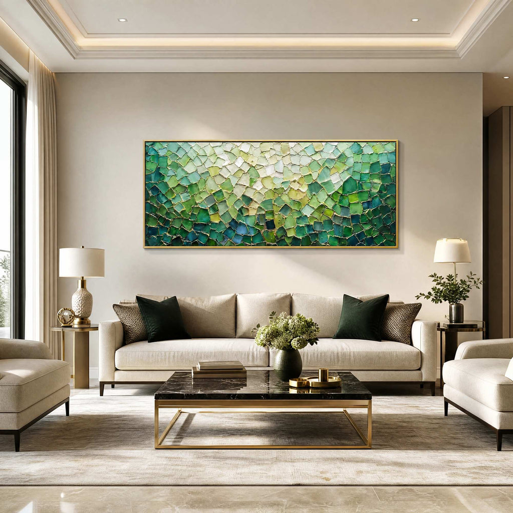 Blooms in Relief: Textured Abstract Canvas Wall Art (副本1)