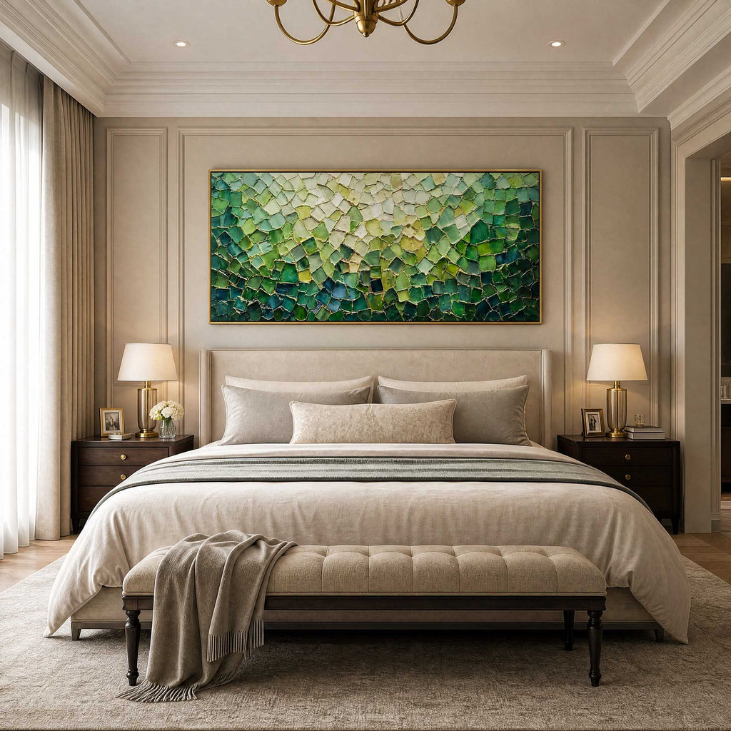 Blooms in Relief: Textured Abstract Canvas Wall Art (副本1)