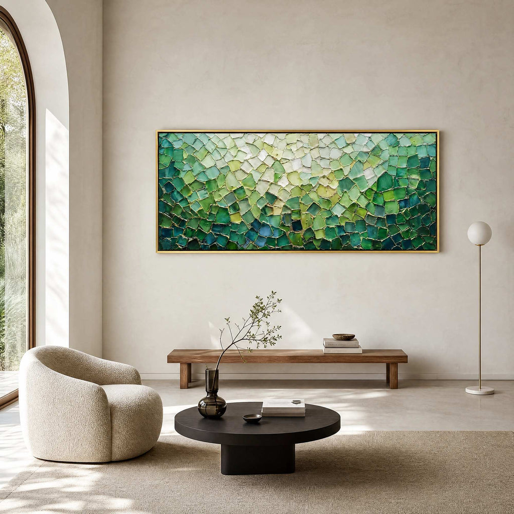 Blooms in Relief: Textured Abstract Canvas Wall Art (副本1)