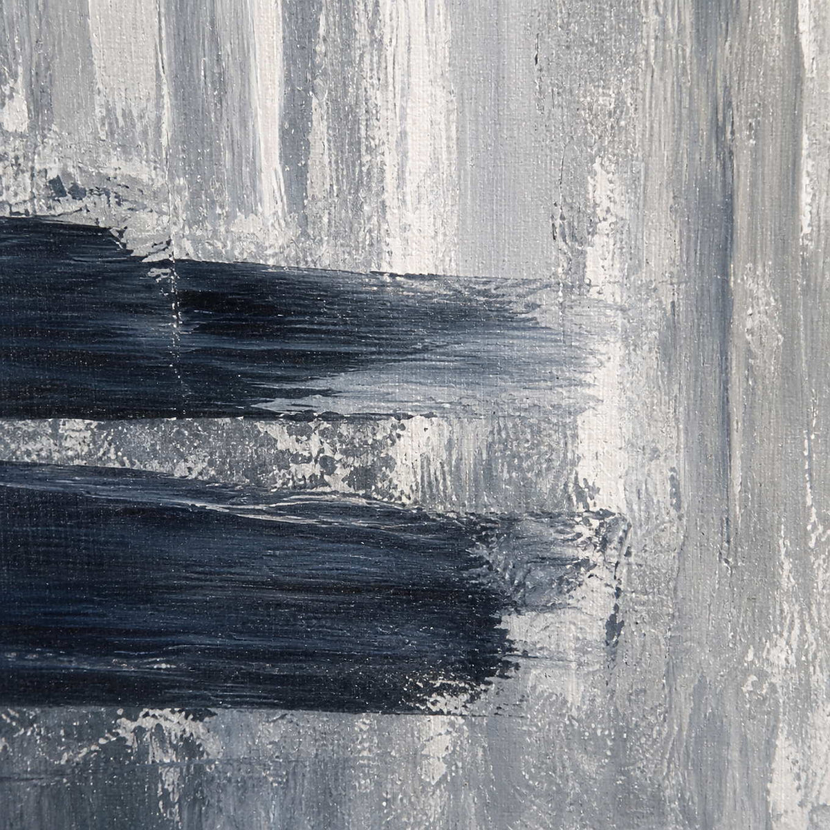Close-up of raised hand-painted texture in black, white, and gold.