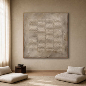 Wabi Sabi Wall Art displayed in a boutique hospitality lounge.
