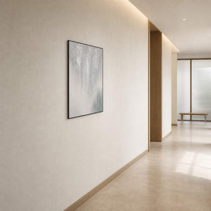 Textured Abstract Wall Art displayed in a refined entryway.
