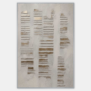 Quiet Lines Rise Through Stone textured wabi sabi wall art