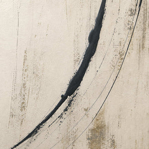 Close-up of raised hand-painted texture and layered surface details.