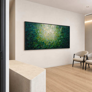 Textured Abstract Wall Art displayed in a refined office.