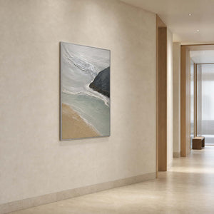 Coastal Wall Art displayed in a refined entryway.