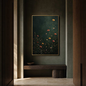 Floral Wall Art displayed in a refined entryway 2.